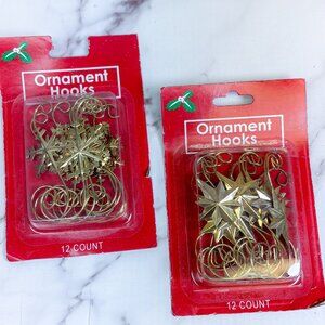 Vintage Fancy Ornament Hooks Christmas Decor Accents Snowflake Hooks